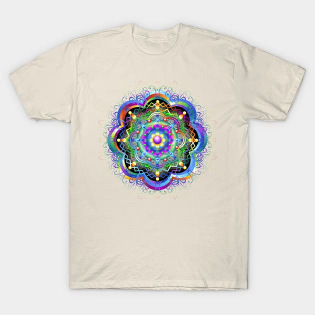 Mandala T-Shirt by BluedarkArt